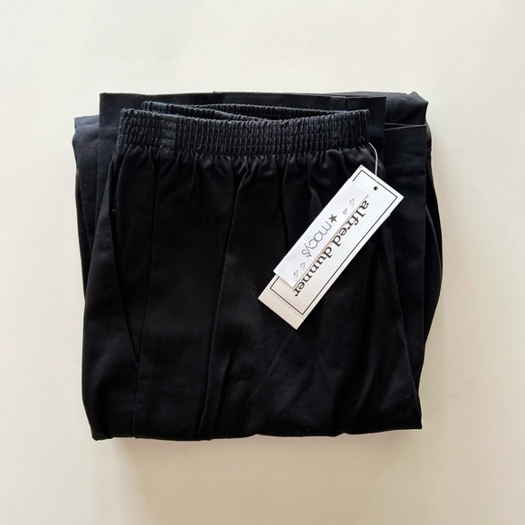 NWT - Alfred Dunner Black Track Pants Relaxed Fit Joggers Size 10 - Picture 11 of 11